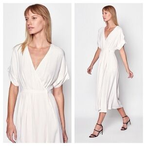 Equipment Tavine Kimono Wrap Midi Dress